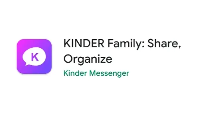 Kinder Messenger, Family App preview
