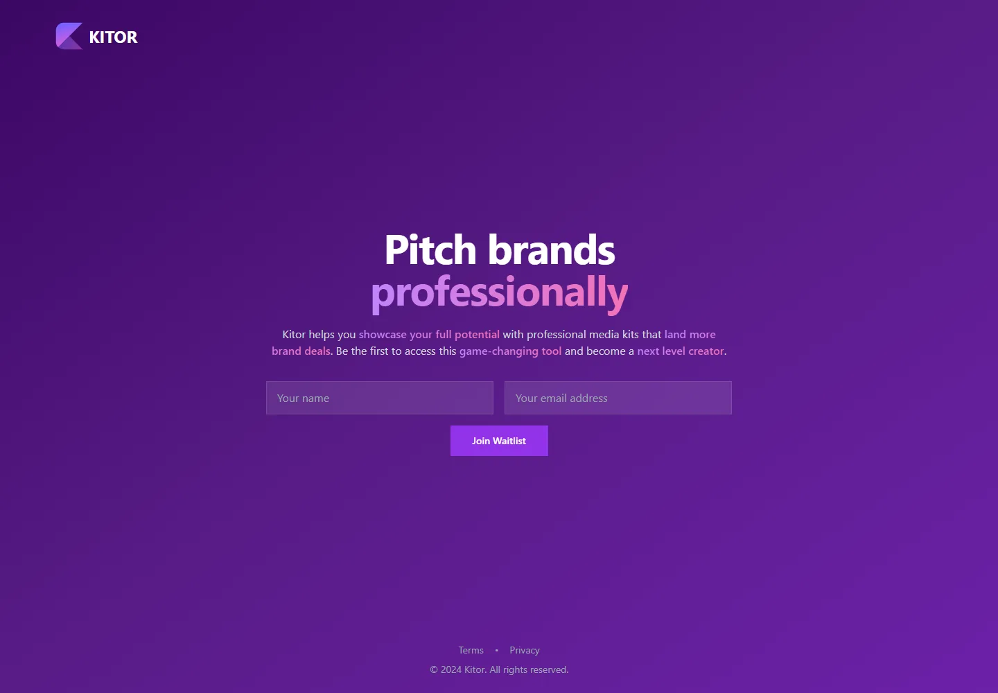 Kitor, Team Collaboration Platform preview